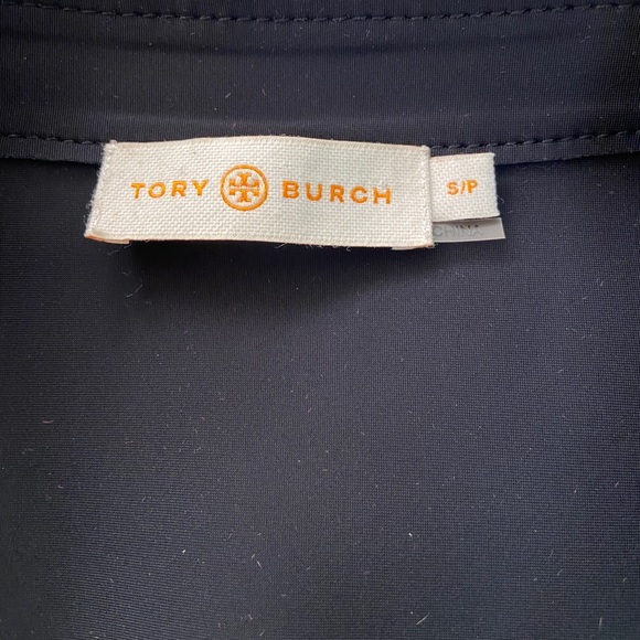 Tory Burch black stretch trench coat/dress Sz S/P - Picture 6 of 8